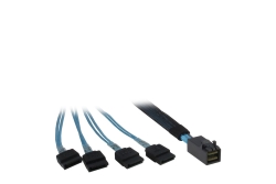 Inter-Tech Kabel SFF 8643 -> 4x SATA 0,5m