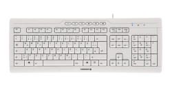 CHERRY STREAM 3.0 Tastatur Wired CH weiß/grau