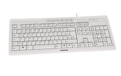 CHERRY STREAM 3.0 Tastatur Wired CH weiß/grau