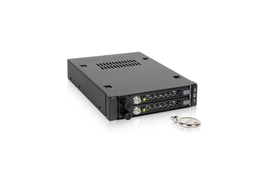 We-Ra. IcyDock 2x6,3cm SATAI-III/SAS HDD&SSD in 1x3,5 Metal