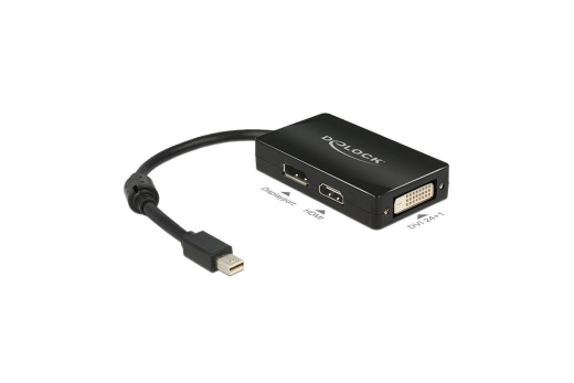 DELOCK Displayport Adapter mini DP -> DP/HDMI/DVI(24+