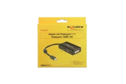 DELOCK Displayport Adapter mini DP -> DP/HDMI/DVI(24+