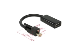 DELOCK Displayport Adapter mini DP -> HDMI St/Bu 4K +Schr