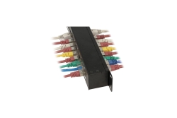 DELOCK 19 Patchpanel 24-Port Cat6 geschirmt schwarz
