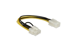 DELOCK Stromkabel 6Pin PCIe -> 8Pin PCIe Bu/St 0.20m