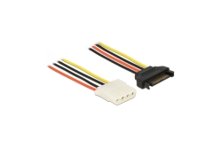 DELOCK Stromkabel SATA 15pin -> Molex 4pin Bu/Bu 0.20m