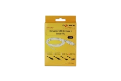 DELOCK USB Kabel TTL 6Pin Pinheader -> A Bu/St 1.80m