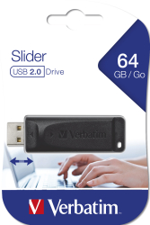 USB-Stick 64GB Verbatim 2.0 Storen Go Slider retail