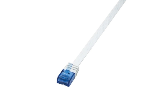 Logilink Flachpatchkabel RJ45 U/UTP Cat6 0.50m weiß