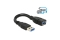 DELOCK USB3.0 Verl. A -> A St/Bu 0.15m schwarz ShapeC