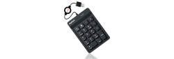 KeySonic Nummernblock-TAS, Silikon, USB, BK, ACK-118BK