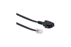 Schwaiger DSL-Kabel RJ12 6P2C auf TAE-F 6P4C 6m Schwarz