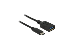 DELOCK USB3.1 Kabel C -> A St/Bu 0.15m schwarz