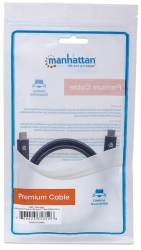 MANHATTAN USB Kabel 3.1 C -> C St/St 1.00m 3 A schwarz