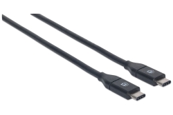 MANHATTAN USB Kabel 3.1 C -> C St/St 1.00m 3 A schwarz