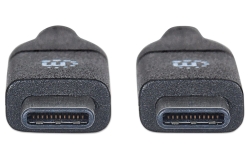MANHATTAN USB Kabel 3.1 C -> C St/St 1.00m 3 A schwarz
