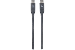 MANHATTAN USB Kabel 3.1 C -> C St/St 1.00m 3 A schwarz