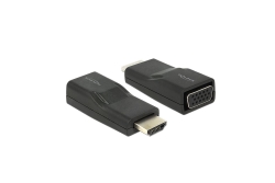 DELOCK HDMI Adapter A -> D-Sub15 St/Bu screwless