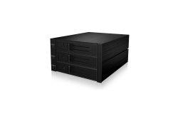 Backplane IcyBox 3x3,5 SATA/SAS HDD/SSD -> 2x 5,25 Schacht retail
