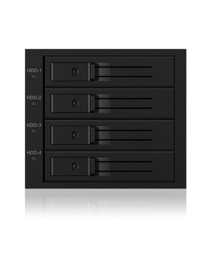 Backplane IcyBox 4x3,5 SATA/SAS HDD/SSD -> 3x 5,25 Schacht retail