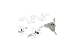 DELOCK USB Port Blocker für USB A Buchsen 5er Set