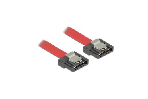 DELOCK SATA-Kabel SATA III -> SATA St/St 0.3m FLEXI rot