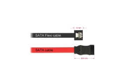 DELOCK SATA-Kabel SATA III -> SATA St/St 0.10m FLEXI...