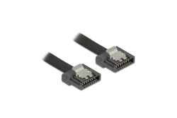 DELOCK SATA-Kabel SATA III -> SATA St/St 0.20m FLEXI schw