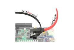 DELOCK SATA-Kabel SATA III -> SATA St/St 0.20m FLEXI schw