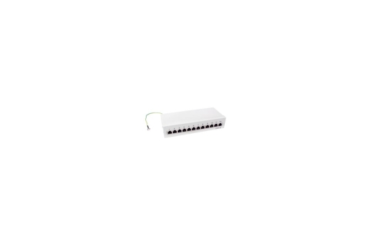 Logilink Patchpanel Tisch/Wand Cat.6 STP 12 Ports,lichtgrau