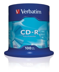 CD-R Verbatim 700MB 100pcs Pack 52x Spindel retail
