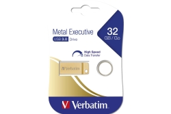 USB-Stick 32GB Verbatim 3.2 Metal Executive Gold retail