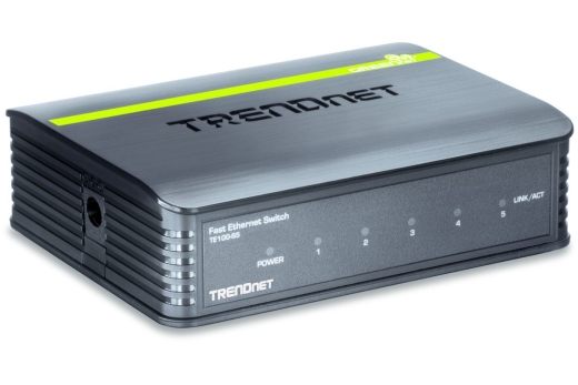 TRENDnet Switch 5 Port 10/100 Desktop Metall