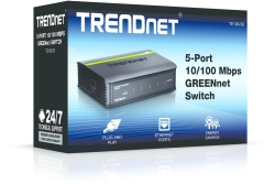TRENDnet Switch 5 Port 10/100 Desktop Metall