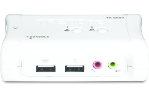 TRENDnet KVM 2-Port USB Switch Kit mit Audio