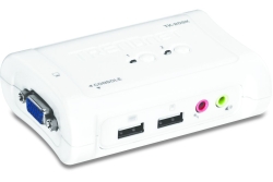 TRENDnet KVM 2-Port USB Switch Kit mit Audio