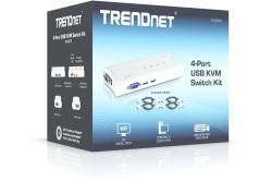 TRENDnet KVM 4-Port USB Switch Kit
