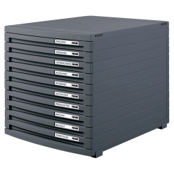 Schubladenbox CONTUR - A4/B4/C4, 10 geschlossene...
