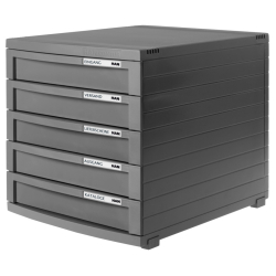 Schubladenbox CONTUR - A4/B4/C4, 5 geschlossene...