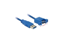 DELOCK USB3.0 Kabel A -> A St/Bu 1.00m Einbau