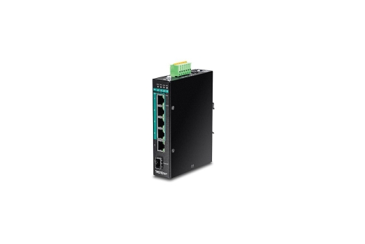 TRENDnet Industrie Switch 6 Port Gbit Manag.L2+ PoE+ Metall