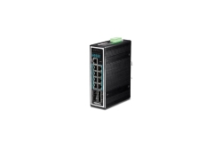 TRENDnet Industrie Switch 12 Port Gbit Manag.L2+ PoE+ Metall