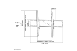 Neomounts WAH 60-100 1TFT schw. Max.125