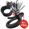 LTC Kabelschlauch Pro Cable Tube 25m zum Bündeln&Ordnen schw