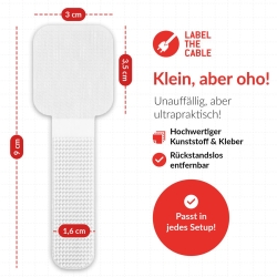 LTC Kletthalter Pro Wall 50er Set selbstklebend weiß