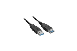 Sharkoon Kabel USB 3.0 Verlängerung 2,0m schwarz