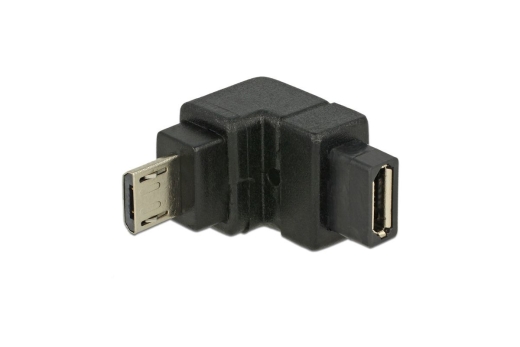 DELOCK USB Adapter micro B -> micro B St/Bu 90° unten