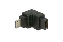 DELOCK USB Adapter micro B -> micro B St/Bu 90° unten