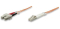 INTELLINET LWL Anschlusskabel LC/SC 1m Multimode OM2 orange