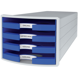 Schubladenbox IMPULS - A4/C4, 4 offene Schubladen,...
